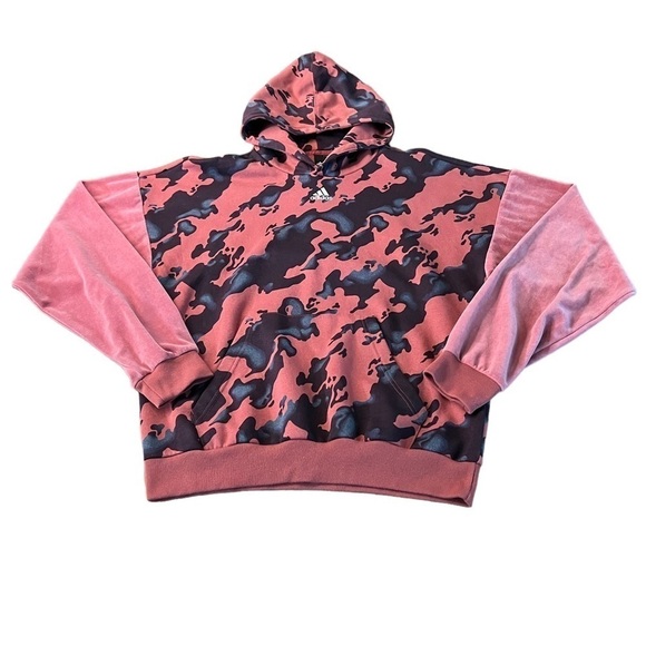 ADIDAS MENS PULLOVER CAMOUFLAGE MAUVE/BLACK SIZE MEDIUM - Picture 1 of 12